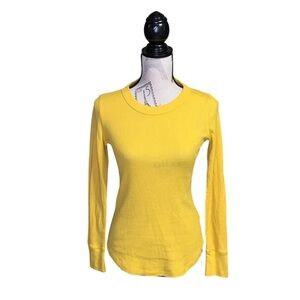 Gap XS Waffle Knit Thermal Long Sleeve Tee Shirt